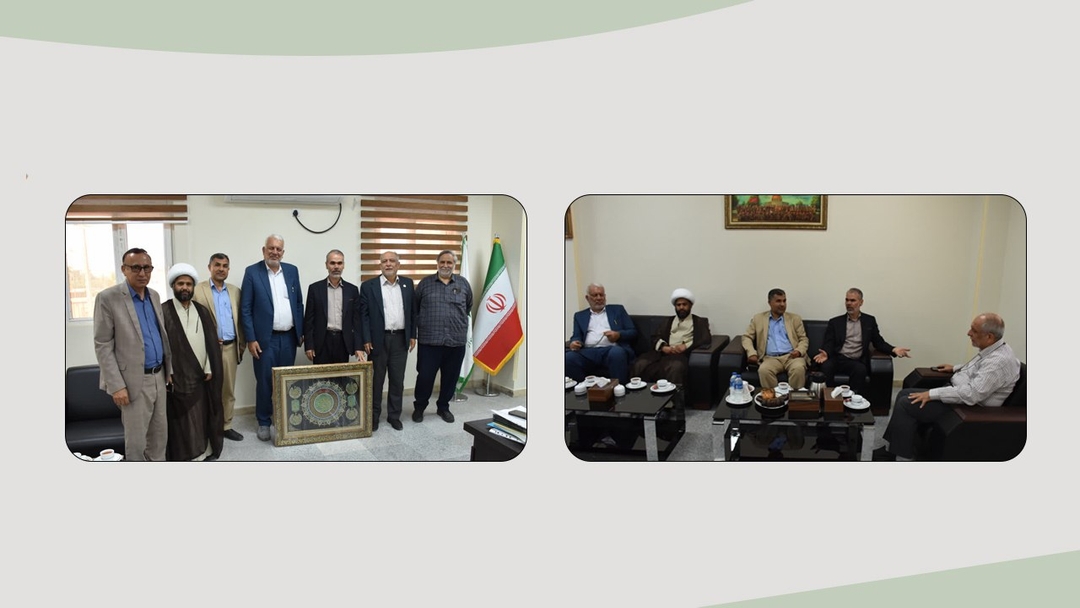 وفد مؤسسة وارث الأنبياء يزور رئاسة جامعة الشهيد چمران في الأهواز
