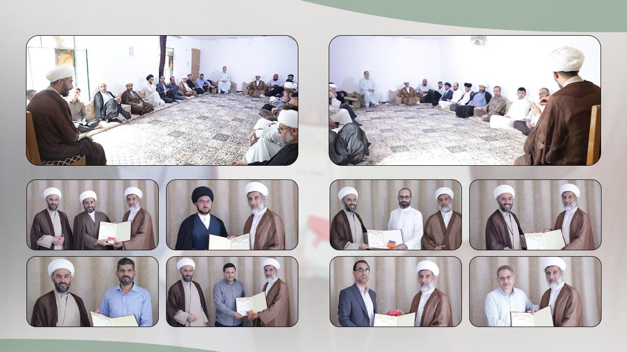 تكريم المساهمين في مؤتمر "الإمام الحسين (عليه السلام) وريث الأنبياء وسليل الأوصياء" في النجف الأشرف