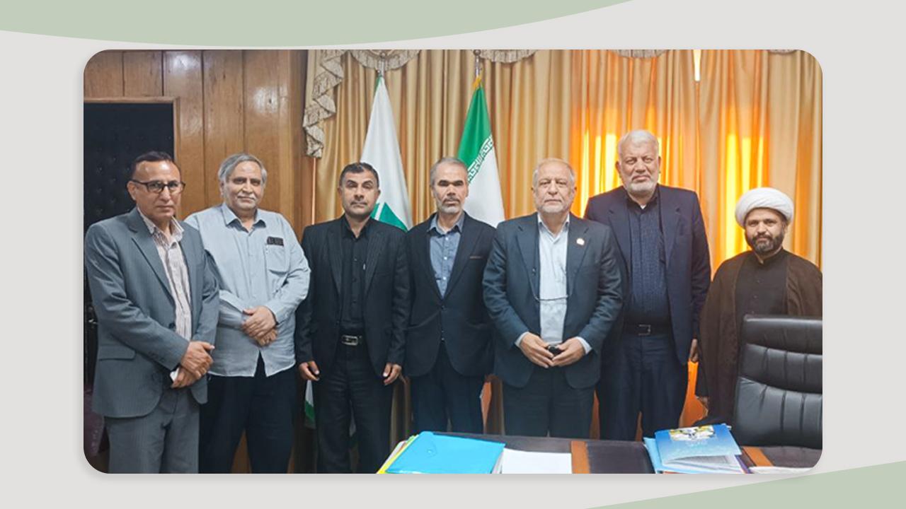 وفد مؤسسة وارث الأنبياء يزور رئيس جامعة شمران في الأهواز