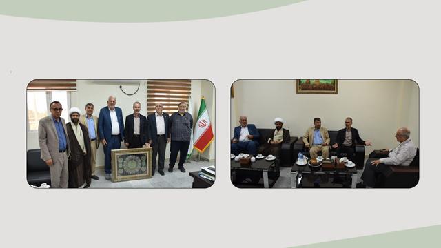 وفد مؤسسة وارث الأنبياء يزور رئاسة جامعة الشهيد چمران في الأهواز