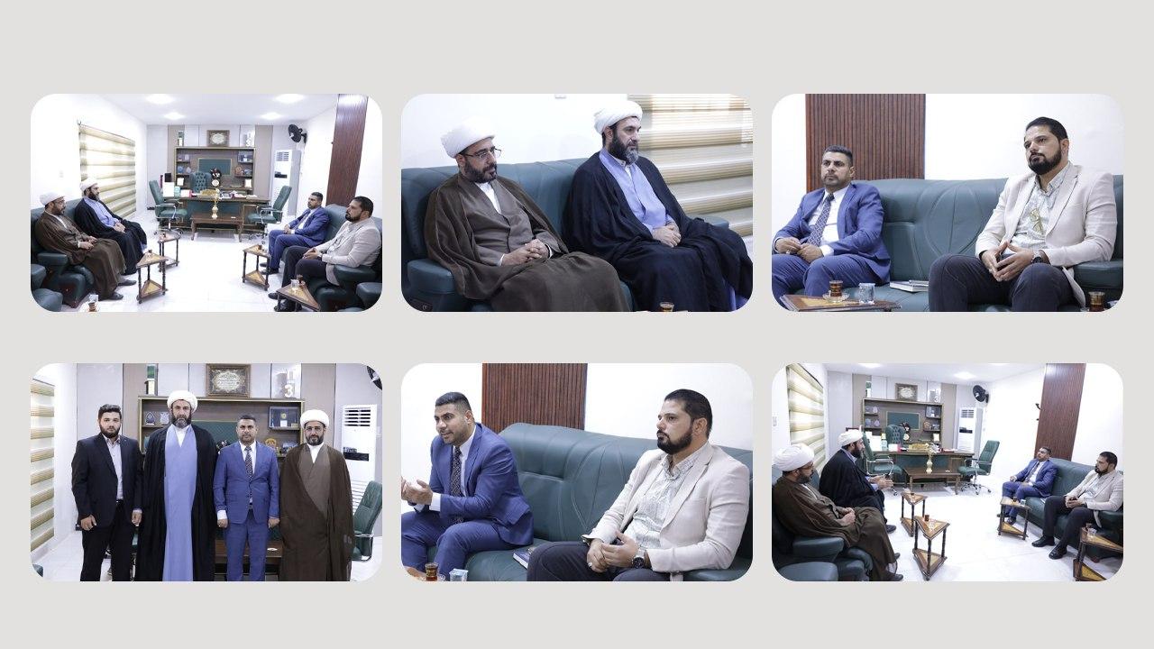 وفد مؤسسة وارث الأنبياء يزور كلّية الإمام الكاظم (ع)/ أقسام بابل