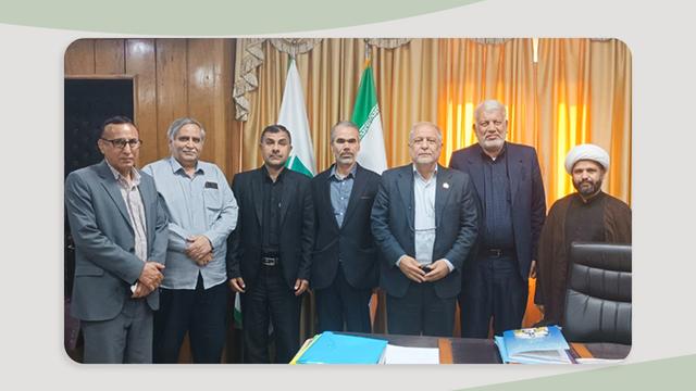 وفد مؤسسة وارث الأنبياء يزور رئيس جامعة شمران في الأهواز