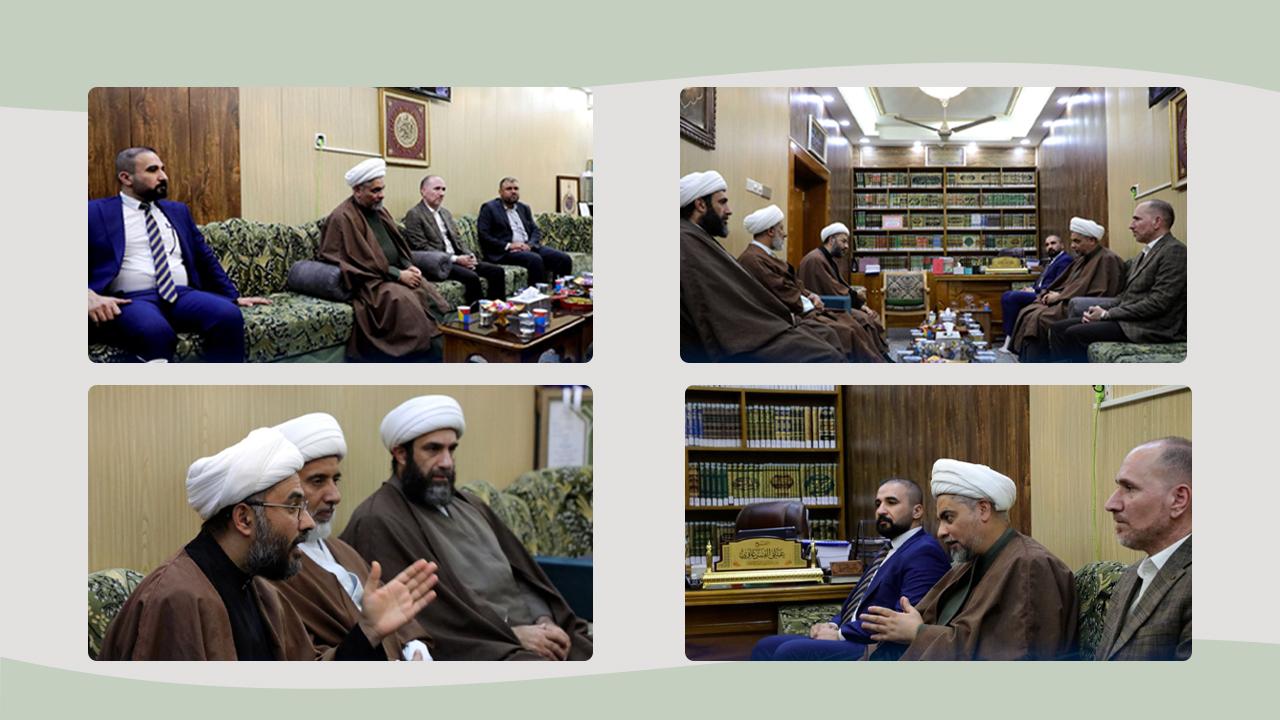 زيارة رئيس قسم وارث الأنبياء واللجنة العلمية في المؤسسة إلى قسم الشؤون الفكرية